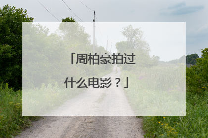 周柏豪拍过什么电影？