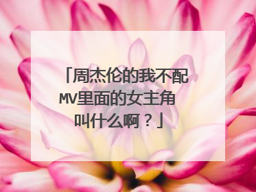 周杰伦的我不配MV里面的女主角叫什么啊？