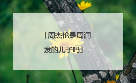 周杰伦是周润发的儿子吗