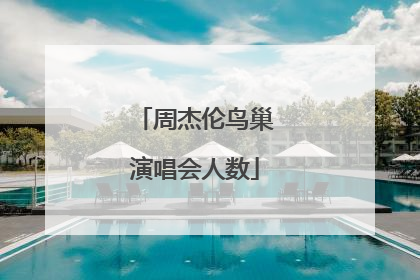 周杰伦鸟巢演唱会人数