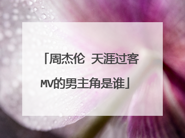 周杰伦 天涯过客MV的男主角是谁
