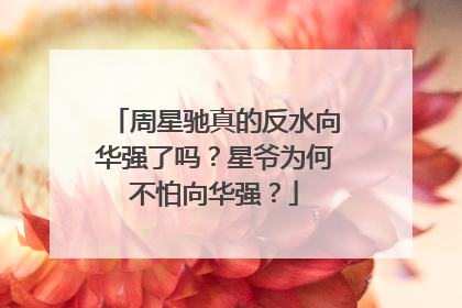 周星驰真的反水向华强了吗?星爷为何不怕向华强?