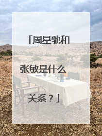 周星驰和张敏是什么关系?