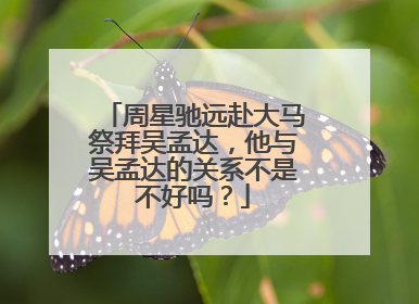 周星驰远赴大马祭拜吴孟达，他与吴孟达的关系不是不好吗？