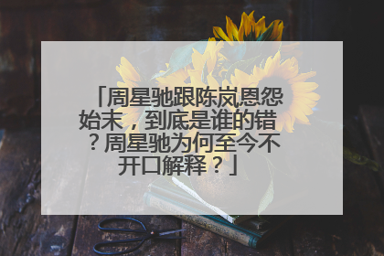 周星驰跟陈岚恩怨始末,到底是谁的错?周星驰为何至今不开口解释?