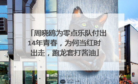 周晓鸥为零点乐队付出14年青春,为何当红时出走,跑龙套打酱油