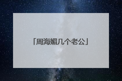 周海媚几个老公