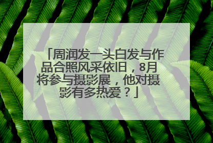 周润发一头白发与作品合照风采依旧，8月将参与摄影展，他对摄影有多热爱？