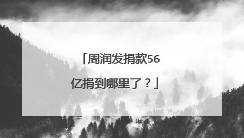 周润发捐款56亿捐到哪里了？