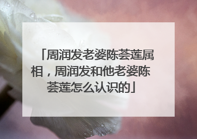 周润发老婆陈荟莲属相,周润发和他老婆陈荟莲怎么认识的