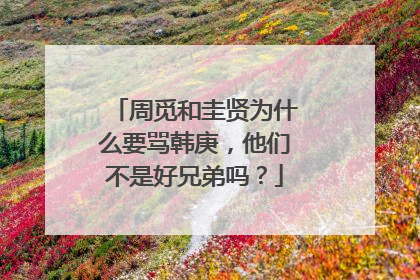 周觅和圭贤为什么要骂韩庚,他们不是好兄弟吗?