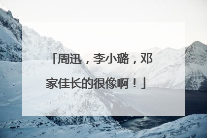 周迅,李小璐,邓家佳长的很像啊!