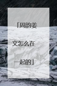 周韵姜文怎么在一起的