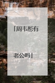 周韦彤有老公吗