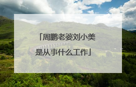 周鹏老婆刘小美是从事什么工作