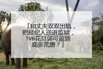 和丈夫双双出轨，把经纪人送进监狱，TVB花旦郭可盈到底多荒唐？