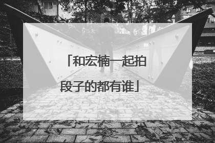 和宏楠一起拍段子的都有谁