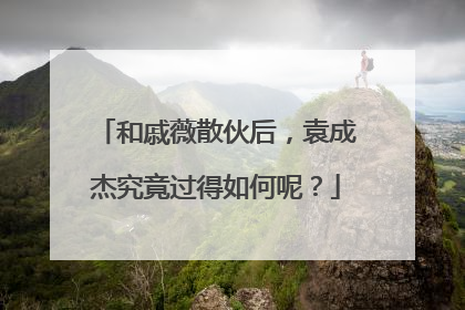 和戚薇散伙后，袁成杰究竟过得如何呢？