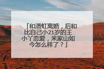 和潘虹离婚,后和比自己小21岁的王小丫恋爱,米家山如今怎么样了?