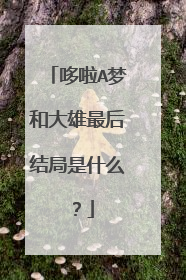 哆啦A梦和大雄最后结局是什么？