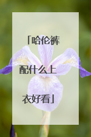 哈伦裤配什么上衣好看