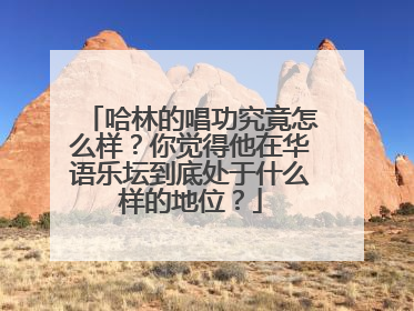 哈林的唱功究竟怎么样?你觉得他在华语乐坛到底处于什么样的地位?