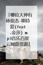 哪位大神有林俊杰—期待爱(feat.金莎) mp3音乐百度云网盘资源