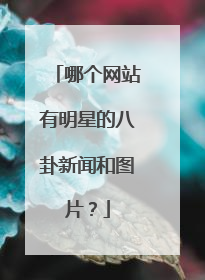 哪个网站有明星的八卦新闻和图片？