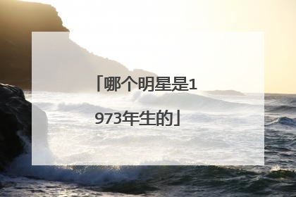 哪个明星是1973年生的