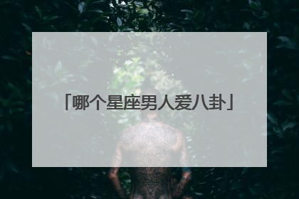 哪个星座男人爱八卦