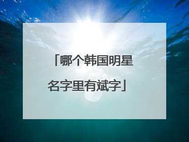 哪个韩国明星名字里有斌字