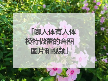 哪人体有人体模特傲蕾的套图图片和视频