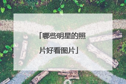 哪些明星的照片好看图片