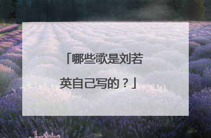 哪些歌是刘若英自己写的?