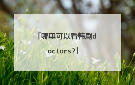 哪里可以看韩剧doctors?