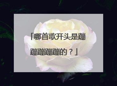 哪首歌开头是蹦蹦蹦蹦蹦的?