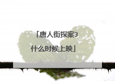 唐人街探案3什么时候上映