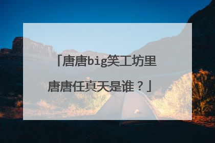 唐唐big笑工坊里唐唐任真天是谁？