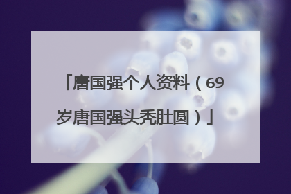 唐国强个人资料(69岁唐国强头秃肚圆)