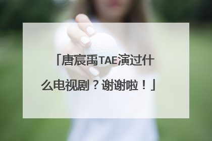 唐宸禹TAE演过什么电视剧?谢谢啦!