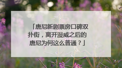 唐尼新剧票房口碑双扑街，离开漫威之后的唐尼为何这么普通？