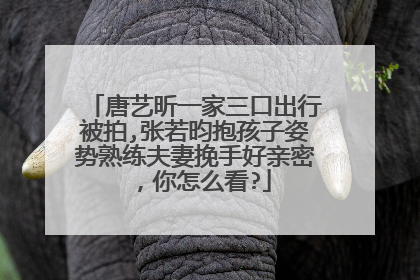 唐艺昕一家三口出行被拍,张若昀抱孩子姿势熟练夫妻挽手好亲密,你怎么看?
