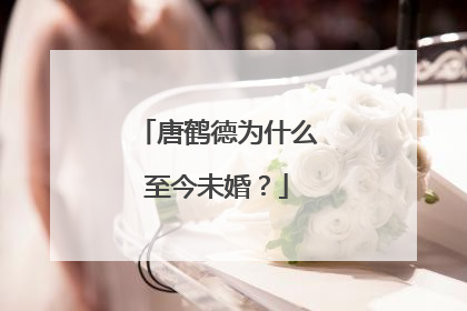 唐鹤德为什么至今未婚？