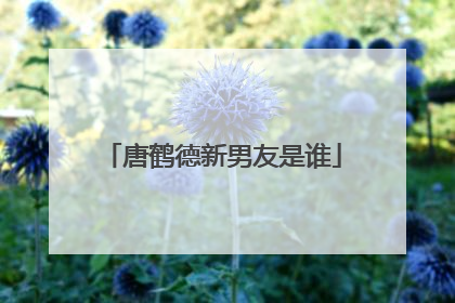 唐鹤德新男友是谁