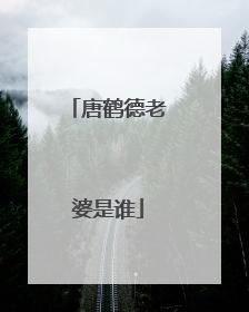 唐鹤德老婆是谁