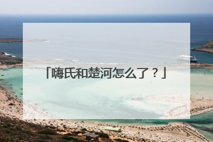 嗨氏和楚河怎么了？