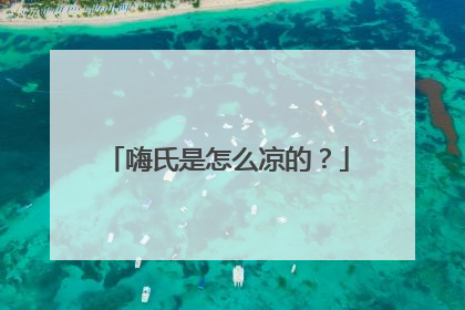 嗨氏是怎么凉的？