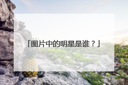 图片中的明星是谁?