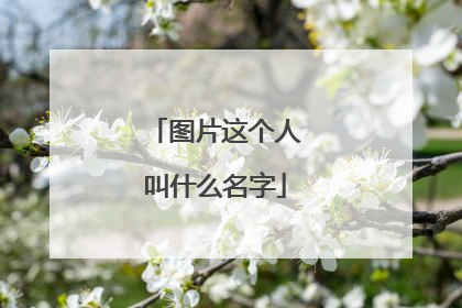 图片这个人叫什么名字