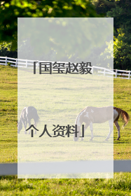 国玺赵毅个人资料
